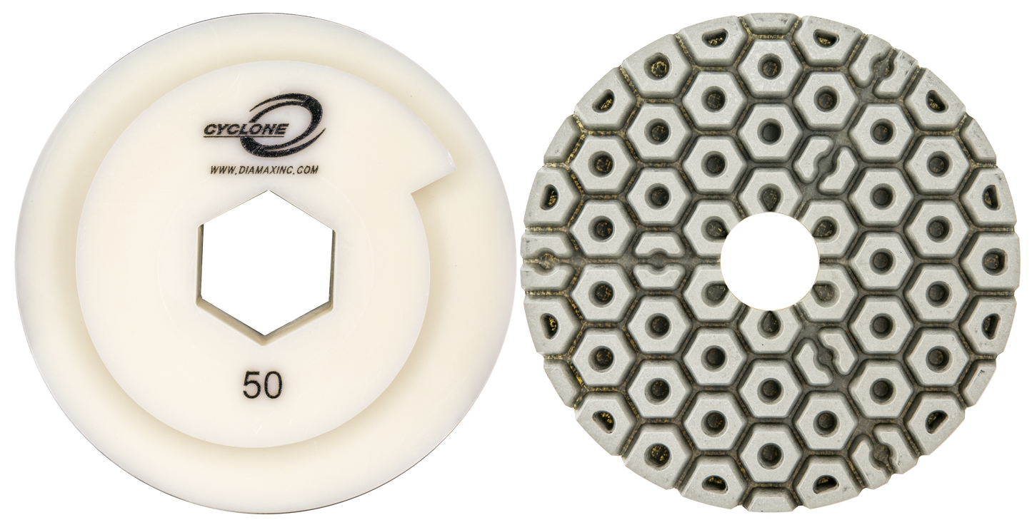 Cyclone White Straight Edge Wheels